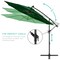 Best Choice Products 10ft Solar LED Offset Hanging Outdoor Market Patio Umbrella w/ Adjustable Tilt